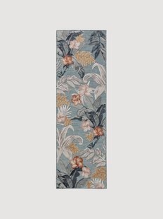 In- &amp; outdoor loper Flora met een hoog-laagstructuur