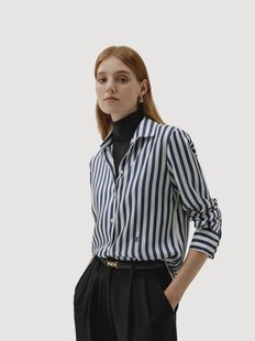 Dames zijden shirt Amalfi van twill