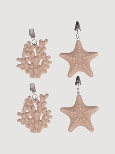 Winddichte ornamenten Ocean van keramiek, 4-delig