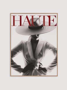 Ingelijste poster Couture 6