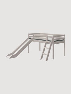 Houten kinderhoogslaper Classic met schuine ladder