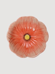 Handbeschilderde serveerschaal Poppy