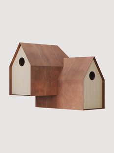 Vogelhuisje Noaste Noaber van eucalyptushout