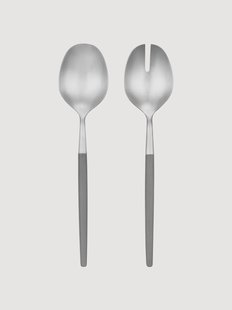 Saladebestek Maxime Sharkskin, 2-delig