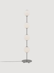 Mondgeblazen LED vloerlamp Audrey, dimbaar