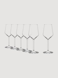 Witte wijnglazen Revolution, 6-delig