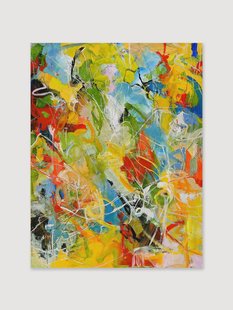 Handvervaardigde canvasprint Color Catch