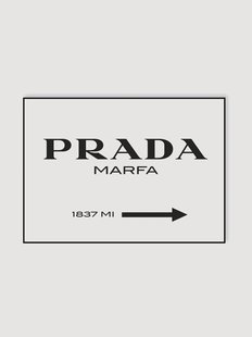 Ingelijste poster Prada