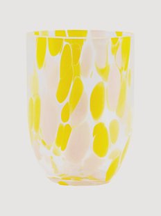 Mondgeblazen tumblers Big Confetti, 6-delig