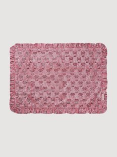 Handgemaakte katoenen placemat Poppy Seed