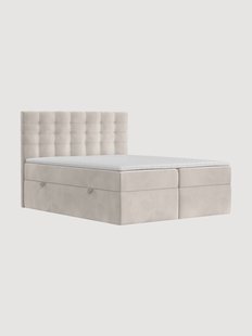 Handgemaakt fluwelen divan bed Sansa met opbergruimte, H2