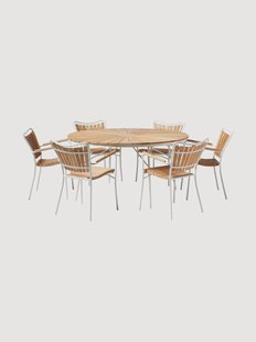 Teakhouten tuinset Ellen, 7-delig