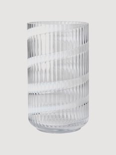 Mondgeblazen glazen vaas Lyngby, H 25 cm