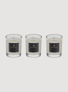 1-lonts kaarsenset Pearl (magnolia &amp; pioenroos), 3-delig