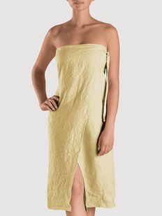 SIRENA, linnen sarong, honingkleur