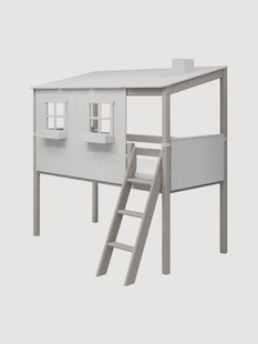Houten kinderhoogslaper Classic met ladder