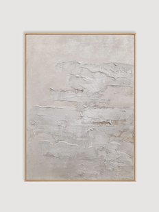 Handbeschilderde ingelijste canvasdoek Sand Wall