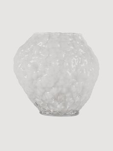 Mondgeblazen glazen vaas Corallo, H 8 cm