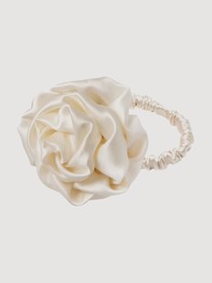 Handgemaakte zijden haarband Rose