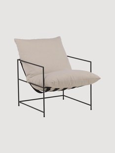Linnen fauteuil Sedalia