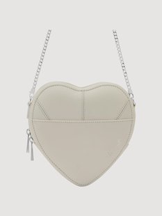 Leren handtas Big Heart Coconut