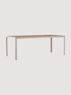 Tuintafel Break met bovenblad in houtlook, 205 x 90 cm