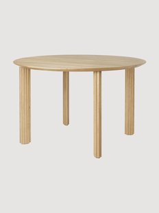 Eettafel Comfort Circle Ripples van eikenhout