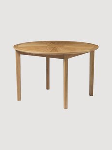 Ronde tuintafel Sammen M27 van teakhout, &Oslash; 120 cm
