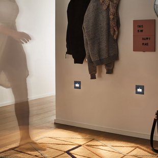 Edge Quadro LED-inbouwwandlamp Square Zwart Sensor Edge Quadro Square Sensor Paulmann - Gang / Hal - Modern - Kunststof - Hoekig