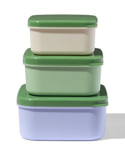 HEMA Snackboxjes groen - 3 stuks
