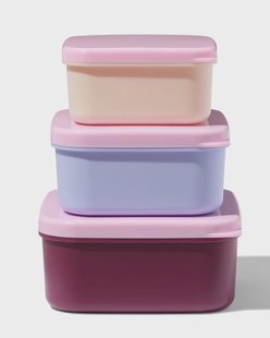 HEMA Snackboxjes roze - 3 stuks