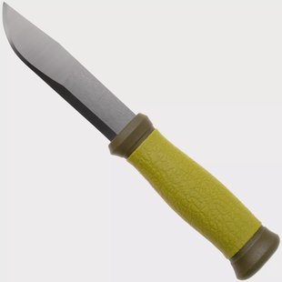 Morakniv Mora 2000 (S) Green Black Edition 14793, Black DLC 14C28N, groen TPE, outdoormes