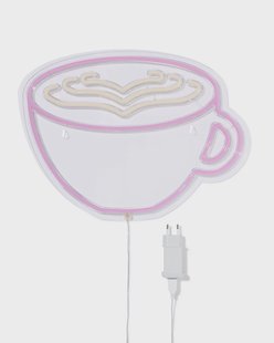 HEMA Neon led-lamp 30.5x40x1.3cm koffie (multicolor)