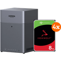 UGREEN NASync DH4300 Plus + Seagate Ironwolf 8TB 4-Pack
