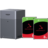 UGREEN NASync DH4300 Plus + Seagate Ironwolf 8TB Duo Pack