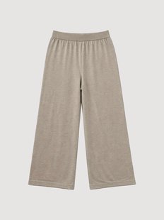 Zijden broek Positano met kasjmierblend
