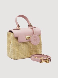 Handtas Manihi met leren details