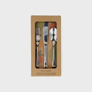 Kinderbestek, fruit, roetsvrij staal, 3-delig, 20 cm