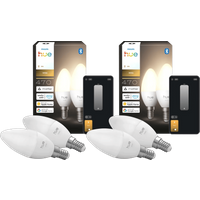Philips Hue Kaarslamp White E14 4-Pack