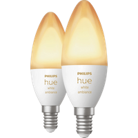 Philips Hue Kaarslamp White Ambiance E14 Duo pack