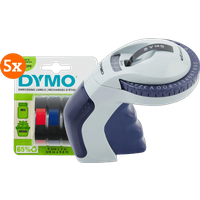 DYMO Omega Lettertang + 5 extra labels