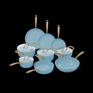 Ocean Blue Pannenset 9-delig