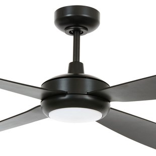 Slipstream plafondventilator met verlichting, zwart, stil - Beacon Beacon Lighting - Woonkamer - Modern - Kunststof