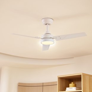 Aerallo LED plafondventilator, wit, CCT, stil - Lindby - Woonkamer - Modern - Metaal