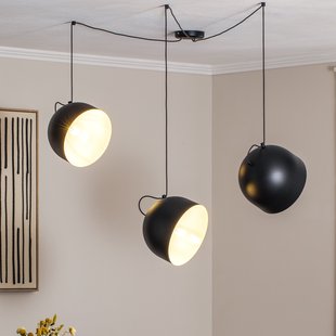 Pepe hanglamp zwart, 3-lamps - ALDEX - Woonkamer - Modern - Metaal - Meerdere lampen