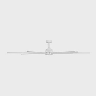 Atlanta plafondventilator met verlichting, wit, DC, stil - Beacon Beacon Lighting - Woonkamer - Modern - Aluminium