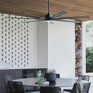 Atlanta plafondventilator met verlichting, zwart, DC, stil - Beacon Beacon Lighting - Woonkamer - Modern - Aluminium