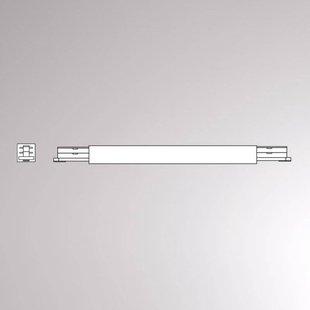 Molto Luce Volare middenaanvoer, 2-fasen railsysteem, zwart, 30 cm
