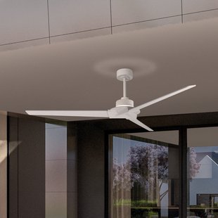 Brisa LED plafondventilator, wit, stille DC-motor, CCT - Mantra Mantra Iluminación - Woonkamer - Modern - Hout