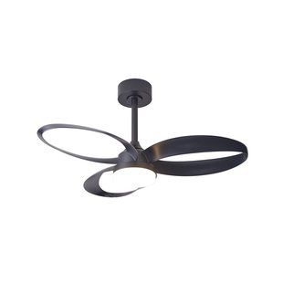 Infinity LED plafondventilator, zwart, DC, stil, CCT - Mantra Mantra Iluminación - Woonkamer - Modern - Kunststof